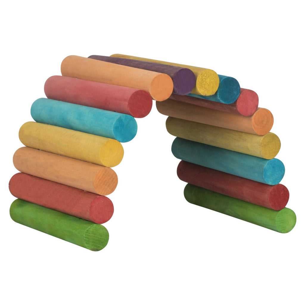 Rainbow Coloured Bendable Wooden Cave