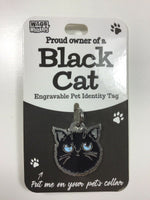 Wags & Whiskers Engravable Cat ID Tag Bag Charm Key Rings Lots Of Variations