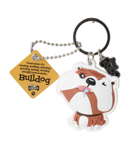 Dog Key Ring Bulldog