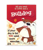 Dog Greeting Birthday Card Bulldog