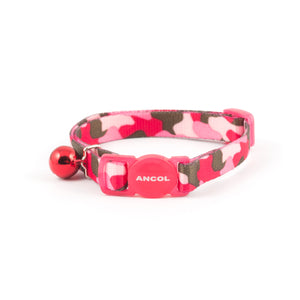 Ancol Camouflage Cat Collar Pink