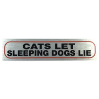 Cat Lovers Metallic Style Car Bumper Stickers