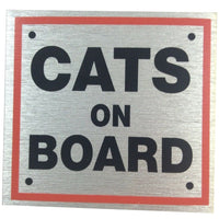Cat Lovers Metallic Style Car Bumper Stickers