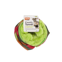Small Animal Comfy Crinkly Play Tunnel Green 45 X 15cm