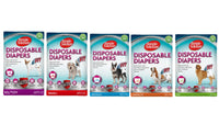 Simple Solution Disposable Dog Nappy Incontinence Travel Diaper (12s)