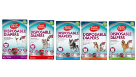 Simple Solution Disposable Dog Nappy Incontinence Travel Diaper (12s)