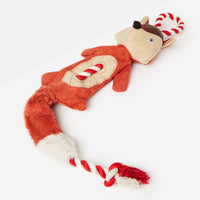 Joules Rope Heritage Tweed Fox Dog Toy