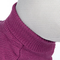 Trixie Garda Purple Wool Dog Jumper Pullover XS: 27cm, Chihuahua