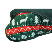 Animate Padded Christmas Reindeer Waterproof Dog Coat Green