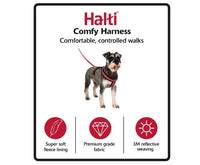 Halti Red Reflective Comfy Soft Fleece Dog Harness