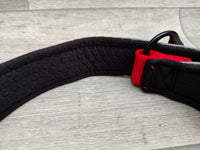 Hemmo & Co Padded Reflective Collar Red 1.25" x 24-30"