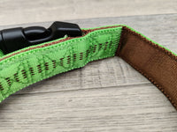 Nobby Soft Grip Dog Collar, 50-65 Cm/25 Mm, Light Green/Brown