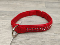 Ferplast Luxury Diamante Dog Collar Rosso Red 35cm