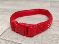 Ferplast Luxury Diamante Dog Collar Rosso Red 35cm