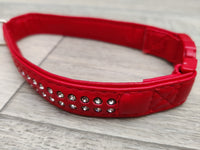 Ferplast Luxury Diamante Dog Collar Rosso Red 35cm
