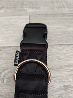 Dog Life Nylon Black Dog Collar X Large 38mm x 50-75cm