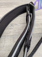 Hem & Boo Neopreme Padded Reflective Collar Black XLarge 1.25" x 24-30"