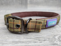 Hem & Boo Green Check Collar Xlarge 1" x 22-26"