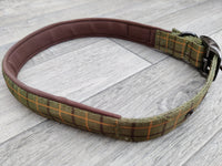 Hem & Boo Green Check Collar Xlarge 1" x 22-26"