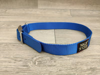 Walk R Cise Blue Nylon Dog Collar XLarge 50-60cm