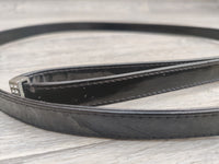 Ancol Dog Lead Designer Diamante Shiny Black 15mm X 1m
