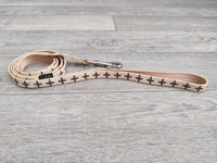 Dog Life Mac Laether Beige Dog Lead 10mm X 120cm