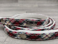 Hi Craft Leather Westie Red Tartan Lead 13mm X 120cm
