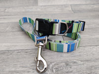 Hem & Boo Stripes Lead Blue & Green 40-57cm