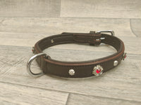 Trixie Active Leather Collar With Rhinestones Medium 36–43cm / 18mm