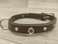 Trixie Active Leather Collar With Rhinestones Medium 36–43cm / 18mm