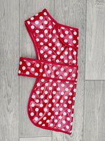 Ancol Red Polka Dog Raincoat XL 24" / 67-72cm Lab Retriever Pointer Setter