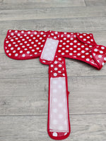 Ancol Red Polka Dog Raincoat XL 24" / 67-72cm Lab Retriever Pointer Setter