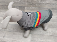 Yap Grey Bomber Jacket Dog Coat XL 18" / 51cm Spaniel