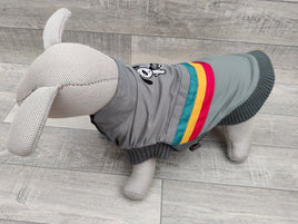 Yap Grey Bomber Jacket Dog Coat XL 18" / 51cm Spaniel