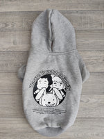 Mikki Touchdog Hoodie Jumper Grey 12" 30cm Small Terriers Pug