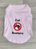 Cat Busters Pink Dog Vest Top 13" Terrier Pug
