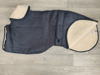 Greyhound All Weather Water & Windproof Nylon Fur Lined Dog Coat Navy 66cm (26")