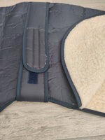 Greyhound All Weather Water & Windproof Nylon Fur Lined Dog Coat Navy 66cm (26")