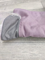 Chelsea Lilac Dog Coat In Faux Suede With Fur Collar 41cm (16") Cockerpoo Spaniel