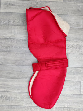 Greyhound All Weather Water & Windproof Nylon Fur Lined Dog Coat Red 60cm (24")