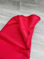 Greyhound All Weather Water & Windproof Nylon Fur Lined Dog Coat Red 41cm (16")
