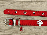 Rosewood Red Deluxe Snowflake Dog Collar 2.0cm X 18-30cm