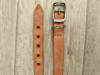 Ancol Heritage Diamond Leather Collar Light Brown Small 26-32cm