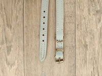 Leather Plain Collar 1/2" X 12" - 14" Blue, Forshaws England
