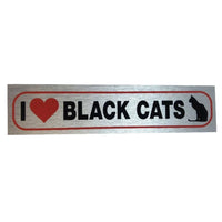 Cat Lovers Metallic Style Car Bumper Stickers