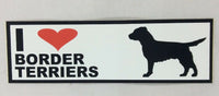 "I Love" Dog Car Bumper Sticker - Breed Specific