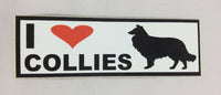 "I Love" Dog Car Bumper Sticker - Breed Specific