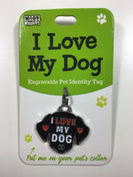 Wags & Whiskers Dog ID Tag Bag Charm Key Ring All Breeds