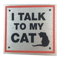 Cat Lovers Metallic Style Car Bumper Stickers