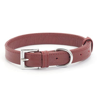 Ancol Indulgence Folded Leather Collar Red Small 26-36cm